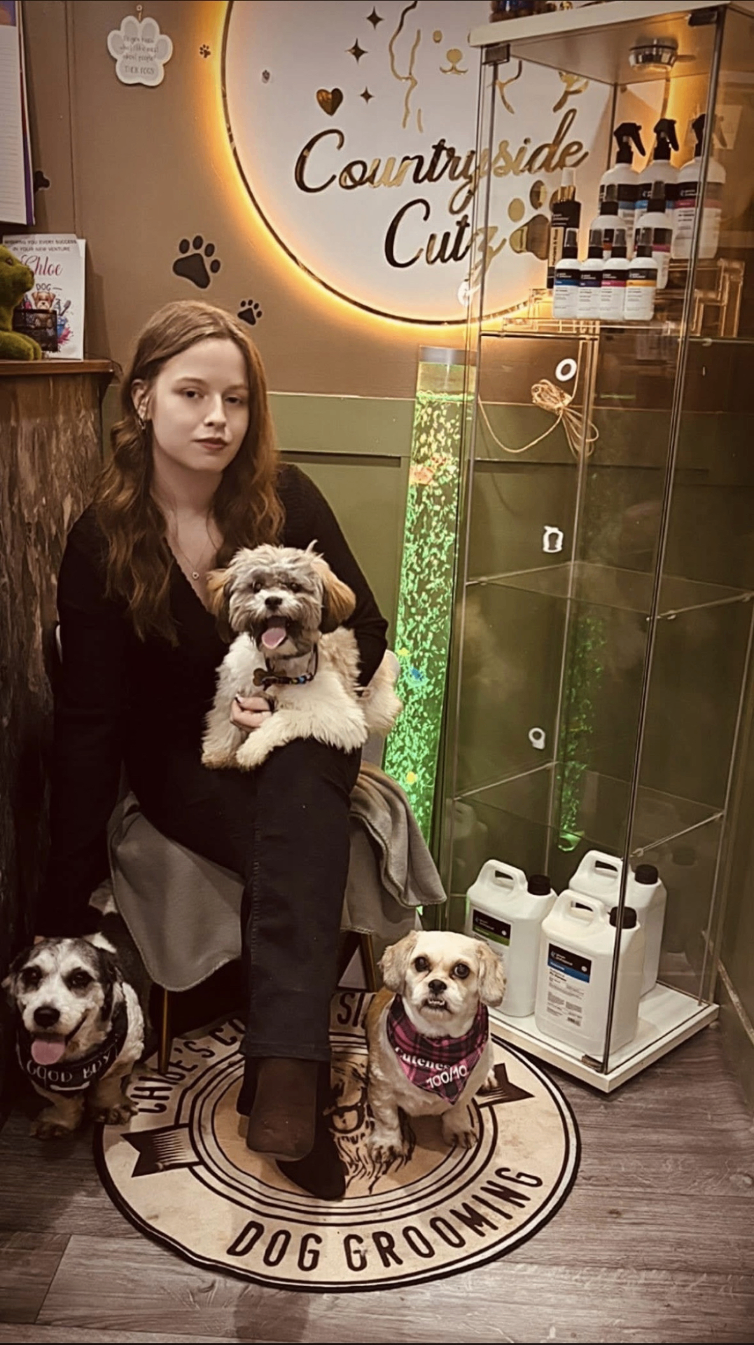 Chloe Hughes — qualified dog groomer at Chloe's Countryside Cutz